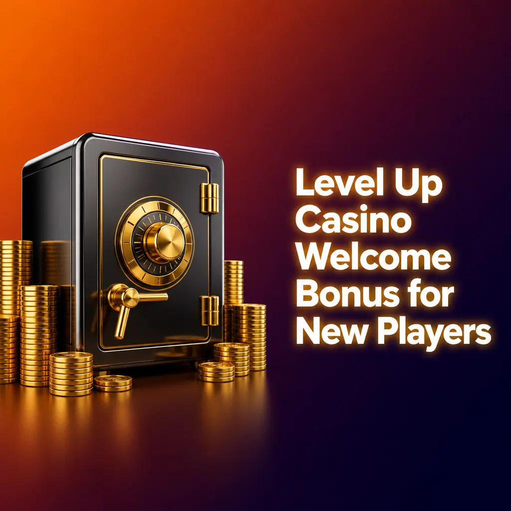 Level Up Casino welcome bonus options: sports bonus bets or 250% casino match up to 8000 AUD plus 200 free spins